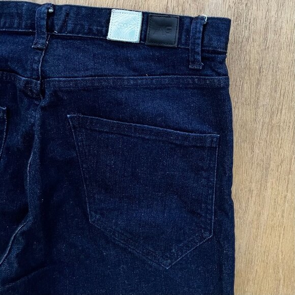 ANALOG MEDIAN JEANS MEN’S sz 33W 33L Regular Fit Dark Wash Straight Leg - Picture 6 of 12